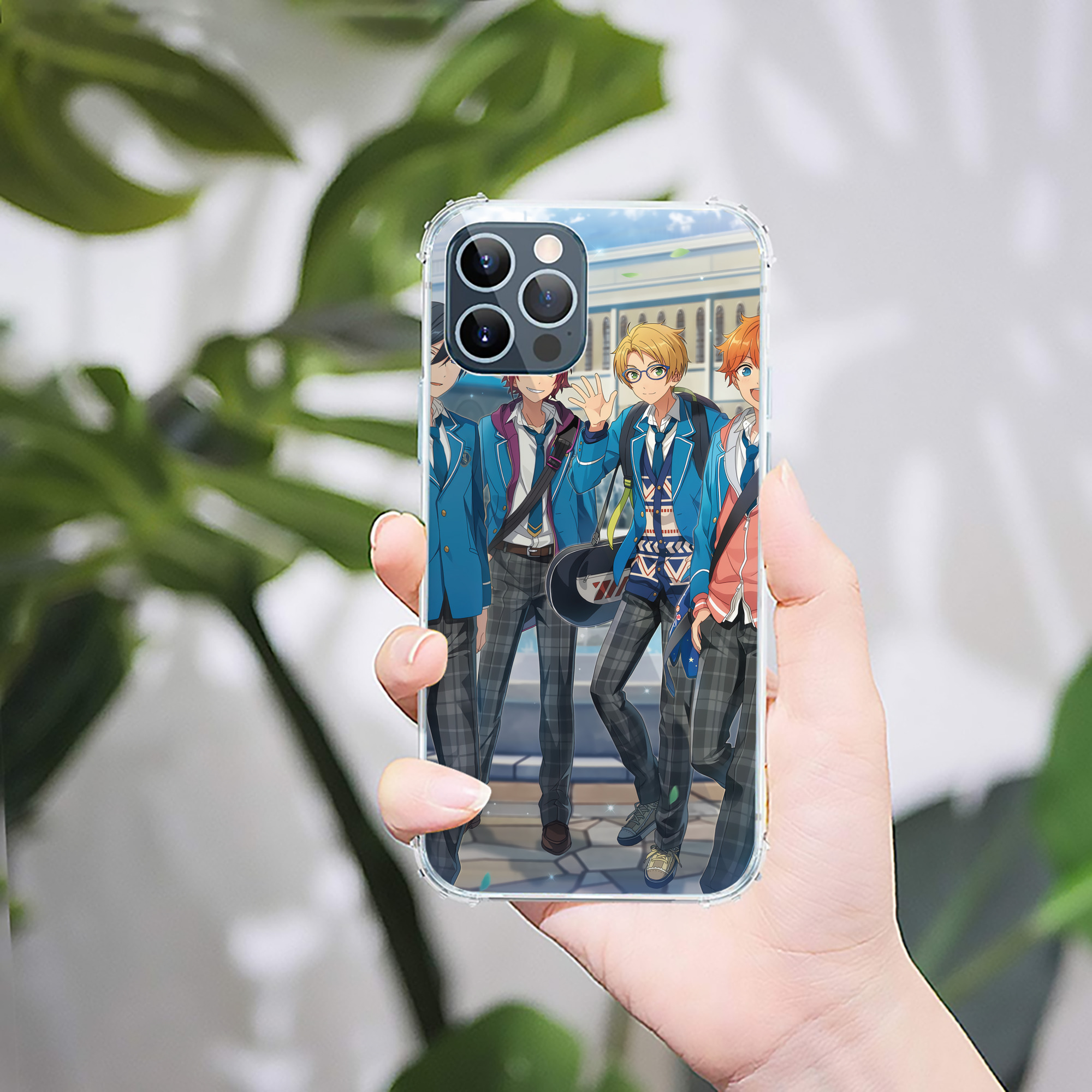 （画像用） あんさんぶるスターズ! Ensemble Stars 【iPhone 12シリーズ対応】透明スマホケース（クリアソフトケース）